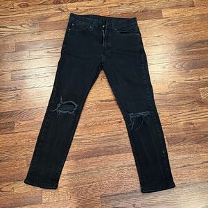 Levi’s 510 Slim Ripped Black Jeans